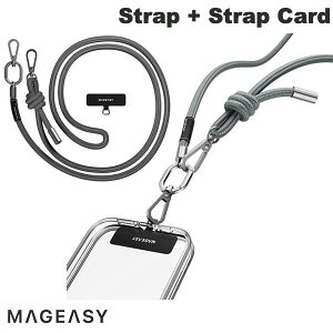 MagEasy Strap + Strap Card �l�b�N�X�g���b�v for SMART PHONE 8.3mm Concrete Gray # ME_SPASRFBS8_CG �}�O�C�[�W�[ (�X�g���b�v)
