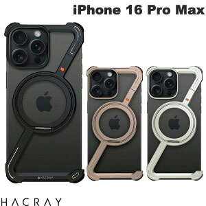 HACRAY iPhone 16 Pro Max 360 RingStandop[ MagSafeΉ nNC (X}zP[XEJo[) MagSafeΉ ϏՌ X^ht M