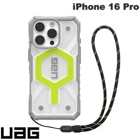 UAG iPhone 16 Pro PATHFINDER Clear (パスファインダー) コンポジットケース MagSafe対応 ストラップ同梱 Bundle Active Neon Lanyard ユーエージー (スマホケース・カバー) 耐衝撃 URBAN ARMOR GEAR マグネット