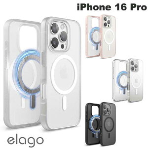 elago iPhone 16 Pro MagSafe HYBRID CASE �}�O�l�b�g���ڃn�C�u���b�h�P�[�X �G���S (�X�}�z�P�[�X�E�J�o�[) �}�O�l�b�g