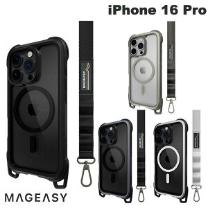 MagEasy iPhone 16 Pro Odyssey +Strap M PCxTPU �n�C�u���b�h�P�[�X �}�O�C�[�W�[ (�X�}�z�P�[�X�E�J�o�[) �V�����_�[�X�g���b�v �}�O�l�b�g