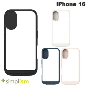 �m2024�n�g���j�e�B Simplism iPhone 16 Flip Shell �w�ʃN���A�t���b�v�V�F���P�[�X �V���v���Y�� (�X�}�z�P�[�X�E�J�o�[)