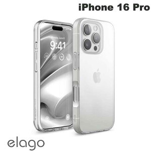 �m2024�n elago iPhone 16 Pro HYBRID CASE �n�C�u���b�h�P�[�X Clear # EL_IPRCSPTHB_CL �G���S (�X�}�z�P�[�X�E�J�o�[)