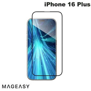 MagEasy iPhone 16 Plus Vetro Bluelight Transparent 9HKXtB 0.6mm # ME_IPBSPEGVB_TR }OC[W[ (X}zptیKXtB)
