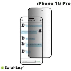 [�l�R�|�X��������] SwitchEasy iPhone 16 Pro Glass Privacy 9H�K���X�t�B���� Transparent 0.6mm # SE_IPRSPEGGV_TR �X�C�b�`�C�[�W�[ (�X�}�z�p�t���ی�K���X�t�B����)