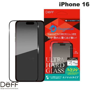 Deff iPhone 16 ULTRA HARD GLASS 0.4mm im}bg # DG-IP24MNM4DF fB[t (X}zptیKXtB)