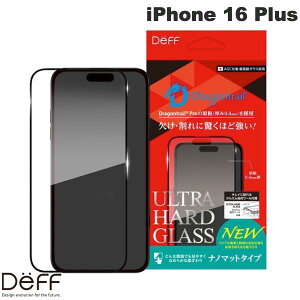 Deff iPhone 16 Plus ULTRA HARD GLASS 0.4mm im}bg # DG-IP24LNM4DF fB[t (X}zptیKXtB)
