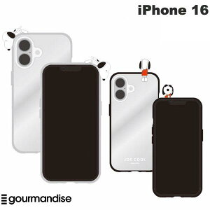 gourmandise iPhone 16 フレームケース IIIIFIT CLEAR ピーナッツ グルマンディーズ (スマホケース・カバー) スヌーピー ジョー・クール