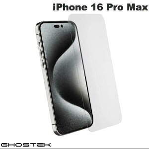 GHOSTEK iPhone 16 Pro Max 9H強化ガラススクリーンプロテクター 2枚入り 0.33mm # GHOGSP2852 ゴーステック (スマホ用液晶保護ガラスフィルム)