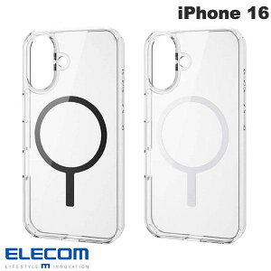 ELECOM エレコム iPhone 16 ハイブリッドケース MAGKEEP (スマホケース・カバー) マグネット
