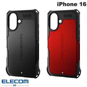 �ی�t�B�����t�� ELECOM �G���R�� iPhone 16 �n�C�u���b�h�P�[�X ZEROSHOCK (�X�}�z�P�[�X�E�J�o�[) �[���V���b�N �ϏՌ�