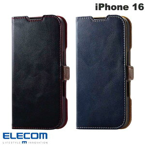 [lR|X] ELECOM GR iPhone 16 U[P[X 蒠^ ϏՌ Εt Xeb` (X}zP[XEJo[)