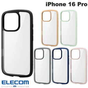 ELECOM GR iPhone 16 Pro nCubhP[X TOUGH SLIM LITE t[J[ wʃNA XgbvV[gt (X}zP[XEJo[)