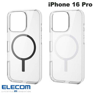 ELECOM エレコム iPhone 16 Pro ハイブリッドケース MAGKEEP (スマホケース・カバー) マグネット
