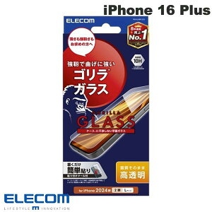 ELECOM �G���R�� iPhone 16 Plus / 15 Plus �K���X�t�B���� �S���� 0.21mm ������ # PM-A24BFLGO �G���R�� (�X�}�z�p�t���ی�K���X�t�B����)