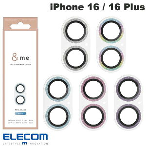 �m2024�nELECOM �G���R�� iPhone 16 / 16 Plus �J���������Y�J�o�[ �K���X &Me �O���b�^�[�d�l (�J���������Y�v���e�N�^�[)