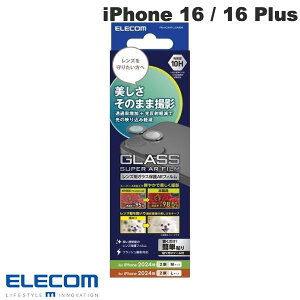 [lR|X] ELECOM GR iPhone 16 / 16 Plus JYKXtB  ubN # PM-A24AFLLGARBK GR (JYveN^[)