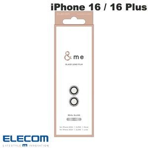 �m2024�nELECOM �G���R�� iPhone 16 / 16 Plus �J���������Y�K���X�t�B���� ���C���X�g�[�� &Me �V���o�[ # PM-A24AFLLGRSV �G���R�� (�J���������Y�v���e�N�^�[)