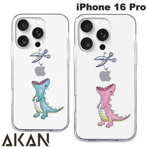 AKAN iPhone 16 Pro ソフトクリアケース はらぺこザウルス エイカン (スマホケース・カバー)