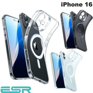 mKin ESR iPhone 16 Zero Clear Case HaloLock MagSafeΉ ^ TPUfރP[X (X}zP[XEJo[) C[GXA[