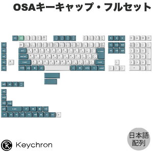 Keychron Keychron JISCAEgp Double Shot PBT OSAL[LbvEtZbg White Mint # PBT94 L[N (L[Lbv)