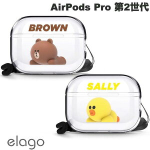 elago AirPods Pro 2 LINE FRIENDS Xgbvt TPUP[X GS (Apple CzP[X)