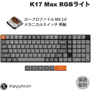yX[p[SALE300~OFFN[|Ώہz Keychron K17 Max QMK Macpz L / Bluetooth 5.1 / 2.4GHz CX Ή tTCY zbgXbv Gateron [vt@C MX 2.0  RGBCg JX^