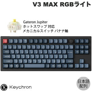 ySSs300~OFFN[|Ώہz Keychron V3 MAX QMK/VIA Mac{z Bluetooth 5.1 / 2.4GHz CX Ή eL[X zbgXbv Gateron Jupiter XCb`oii RGBCg JX^JjJ