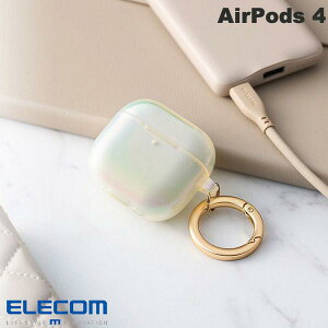 ELECOM GR AirPods 4 \tgP[X &me MagSafeΉ Jrit NAI[ # AVA-AP06UCACR GR (Apple CzP[X)
