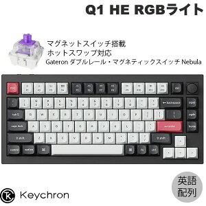 ySSs300~OFFN[|ΏہzKeychron Q1 HE }OlbgXCb` QMK J[{ubN Macp L / Bluetooth 5.1 / CX Ή eL[X zbgXbv Gateron _u[E}