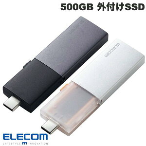 ELECOM GR 500GB OtSSD USB3.2(Gen2)Ή XCh Type-C & Type-AΉ (OtSSD)