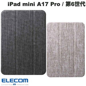 ELECOM GR iPad mini A17 Pro (7) / 6 tbvP[X t@ubN wʃNA 2AO (^ubgJo[EP[X)
