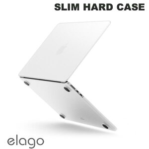 elago MacBook Air 13C`M4 2025 / M3 2024 / M2 2022 SLIM HARD CASE Xn[hP[X Frosted Clear # EL_M21CSPCSM_FC GS (MacBook Jo[EP[XEveN^[)