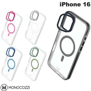 �m2024�n MONOCOZZI iPhone 16 LUCID �X�^���h�t�� �}�O�l�b�g���ڃP�[�X ���m�R�W�[ (�X�}�z�P�[�X�E�J�o�[)