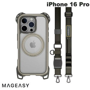 MagEasy iPhone 16 Pro Odyssey Ultra M With Strap C MagSafeΉ JRg[Jo[t Xgbvt ϏՌP[X Titanium # ME_IPRCSPTO5_TI }OC[W[ (X}zP[XEJo[)