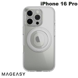 MagEasy iPhone 16 Pro MagStand 360 M with Ring C MagSafe�Ή� �J�����R���g���[���J�o�[�t�� �ϏՌ��P�[�X Transparent # ME_IPRCSPTM7_TR �}�O�C�[�W�[ (�X�}�z�P�[�X�E�J�o�[)