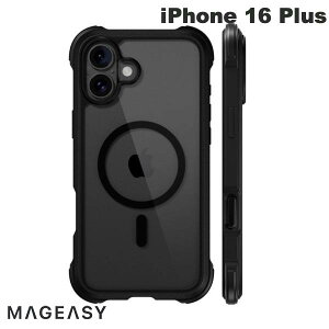 MagEasy iPhone 16 Plus Odyssey M C MagSafe対応 カメラコントロールカバー付き 耐衝撃ケース Leather Black # ME_IPBCSPTO1_LB マグイージー (スマホケース・カバー)