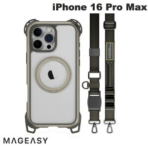 MagEasy iPhone 16 Pro Max Odyssey Ultra M With Strap C MagSafeΉ JRg[Jo[t Xgbvt ϏՌP[X Titanium # ME_IPGCSPTO5_TI }OC[W[ (X}zP[XEJo[)