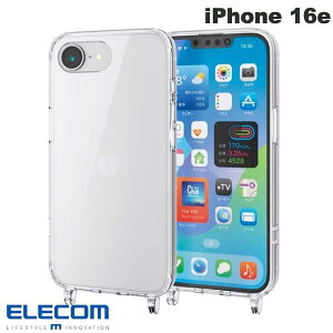 ELECOM GR iPhone 16e nCubhP[X Xgbvz[t NA # PM-A25SHVCKSHCR GR (X}zP[XEJo[)