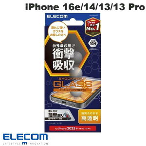 ELECOM GR iPhone 16e / 14 / 13 / 13 Pro KXtB SHOCKPROOF  0.33mm # PM-A25SFLGZ GR (X}zptیKXtB)