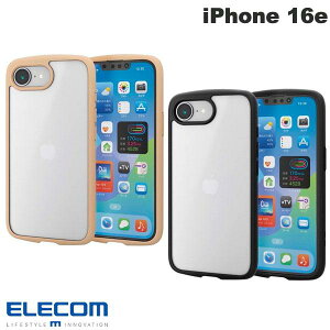 ELECOM GR iPhone 16e nCubhP[X TOUGH SLIM LITE t[J[ wʃNA wʃKX tXgVL[ (X}zP[XEJo[)