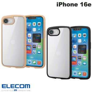 ELECOM GR iPhone 16e nCubhP[X TOUGH SLIM LITE t[J[ wʃNA wʃKX XgbvV[gt (X}zP[XEJo[)