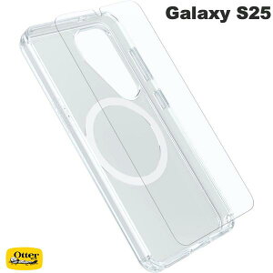 OtterBox Galaxy S25 Symmetry Clear Magnets (�V�����g���[) �ϏՌ� + Premium Glass Clear 0.33mm # 78-81493 �I�b�^�[�{�b�N�X (�A���h���C�h�X�}�z�P�[�X�E�J�o�[)