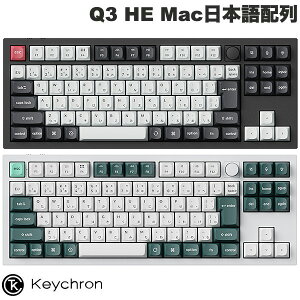y}\s500~OFFN[|ΏہzKeychron Q3 HE }OlbgXCb` QMK Mac{z L / Bluetooth 5.2 / CX Ή eL[X zbgXbv Gateron _u[ }Ol