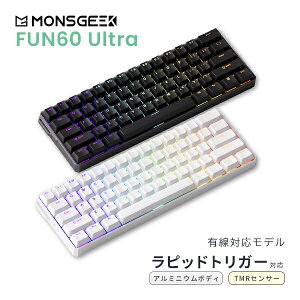 MonsGeek FUN60 Ultra pz L TMR A~jE{fB Double-shotL[Lbv sbhgK[Ή eL[X 61L[ Q[~OL[{[h XM[N Akko CXCb` zbgXb