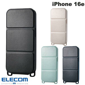 ELECOM GR iPhone 16e \tgU[P[X c^tbv Εt (X}zP[XEJo[)