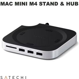 Satechi MAC MINI M4 STAND & HUB WITH SSD ENCLOSURE スタンド＆ハブ # PST-GNMMES サテチ (USB Type-C アダプタ) sbf25
