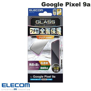 ELECOM �G���R�� Google Pixel 9a �K���X�t�B���� �t���[���t�� ������ �u���b�N # PM-P251FLGF �G���R�� (�A���h���C�h�X�}�z�p�t���ی�t�B����)