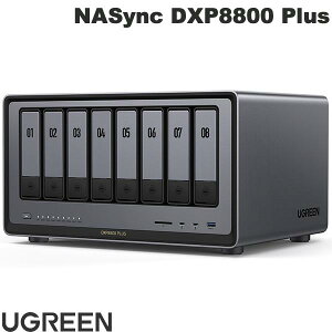 m10~ȏ㔄ꂽNASon UGREEN NASync DXP8800 Plus 8+2xC # DXP8800Plus [O[ (Xg[WP[XRAID) Nt@