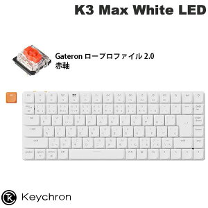 yX[p[SALE500~OFFN[|Ώہz Keychron K3 Max QMK/VIA Mac{z L / Bluetooth 5.1 CX Ή eL[X Gateron[vt@C2.0 Ԏ White LED JjJL[{[h zC